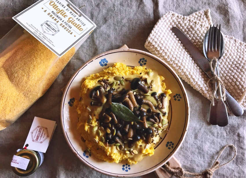 polenta cannellini funghi zafferano polenta cannellini funghi zafferano
